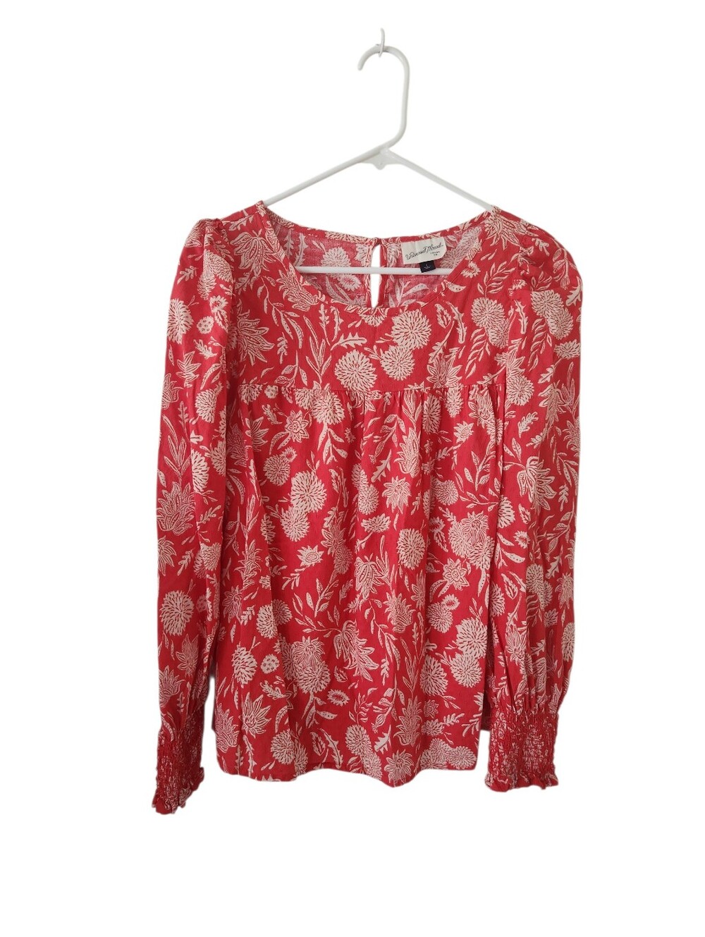 Universal Thread Floral Balloon Sleeve Top
